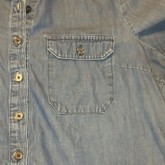 Old Navy denim popover tunic top Small - Picture 4 of 4